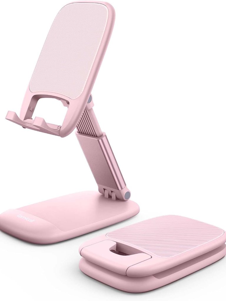 Pink Phone Holder Desk Accessories  Rose Gold Pink Office Cell Phone Holder D